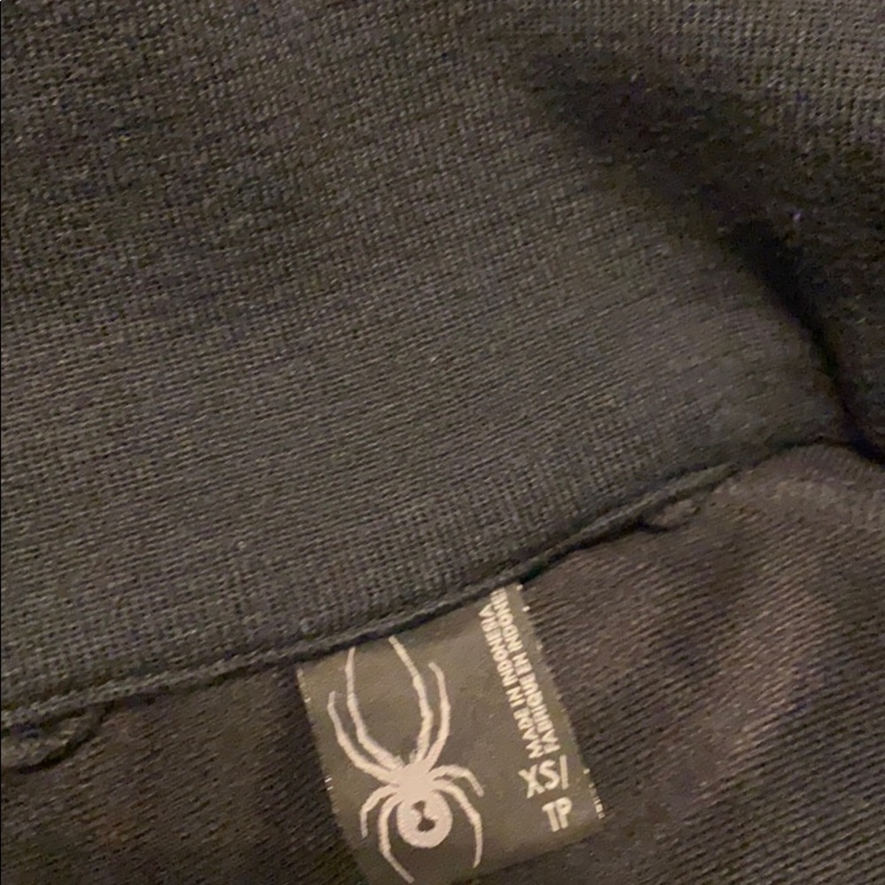 Spyder black collared zip up - Picture 2 of 9